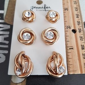 Twisted Love Knot Stud Earrings